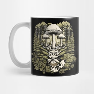 Geometric Forest Fungi Fusion Mug